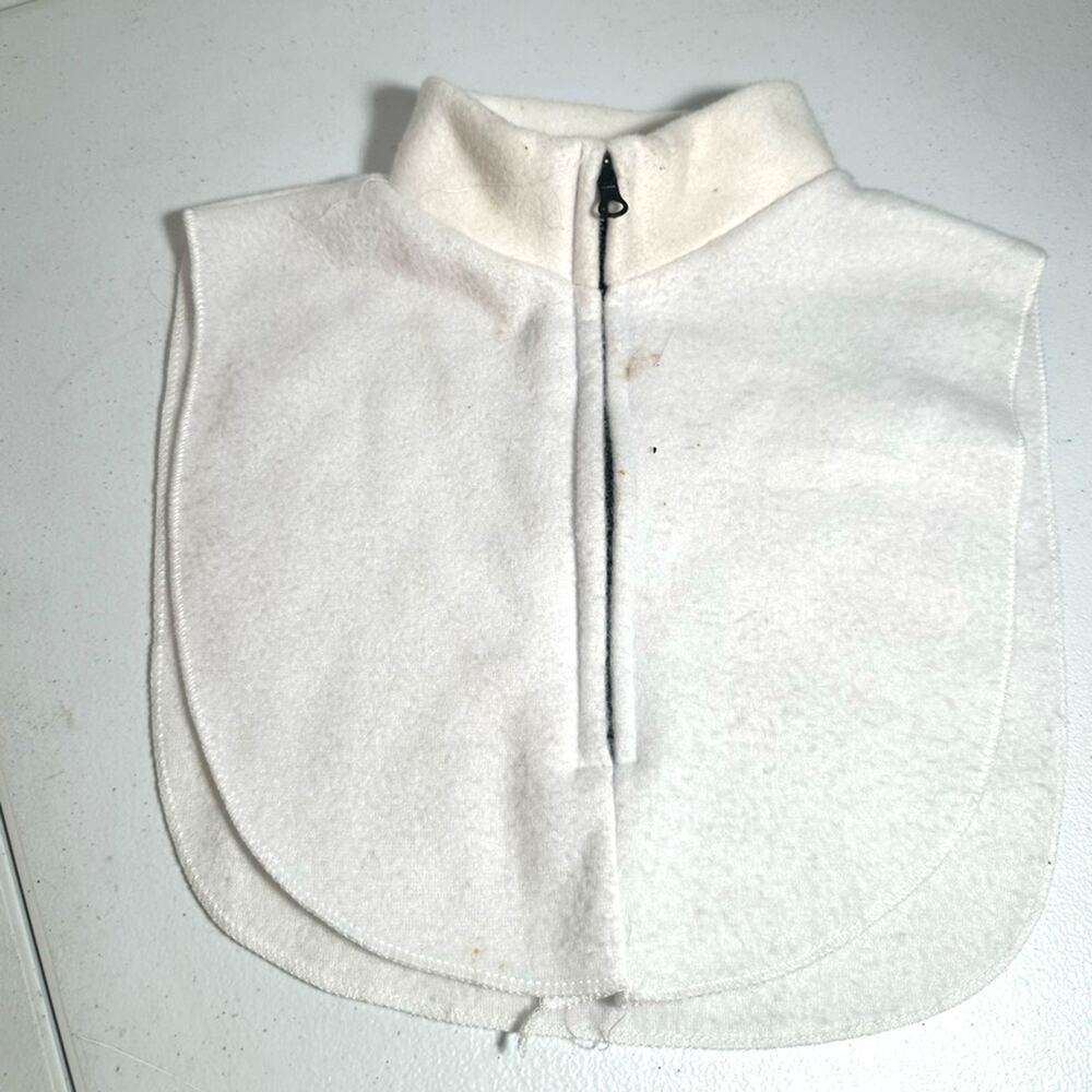 White Fleece Zip-Up Dickie